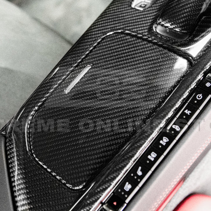 Corvette C8 DRY CARBON FIBER Center Console w/ Switch Trim Cover