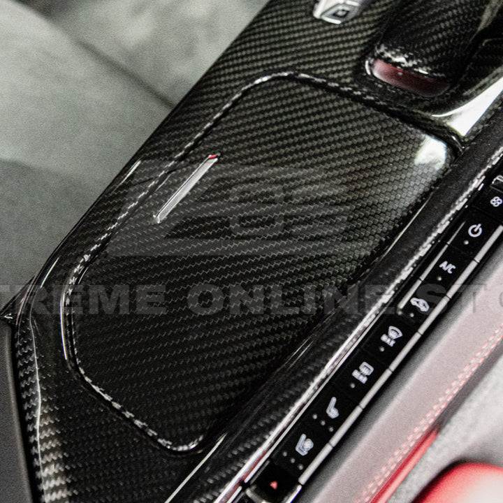 Corvette C8 DRY CARBON FIBER Center Console w/ Switch Trim Cover