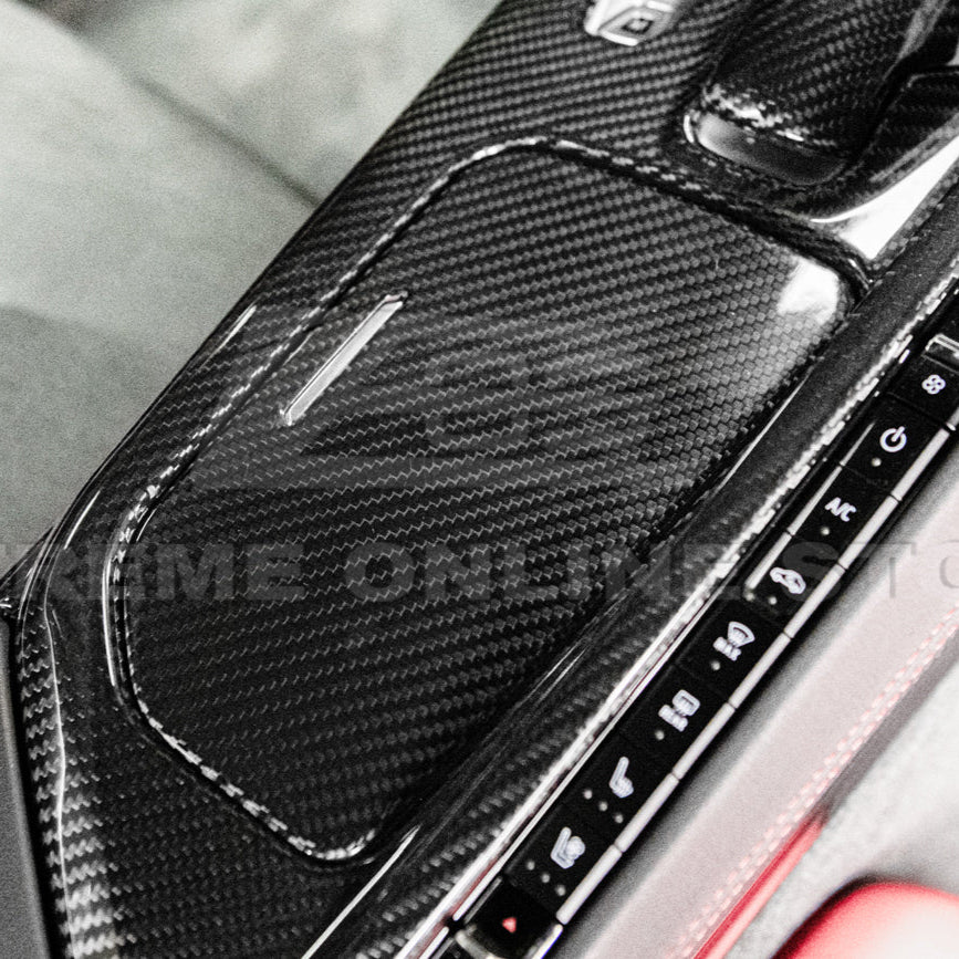 Corvette C8 DRY CARBON FIBER Center Console w/ Switch Trim Cover