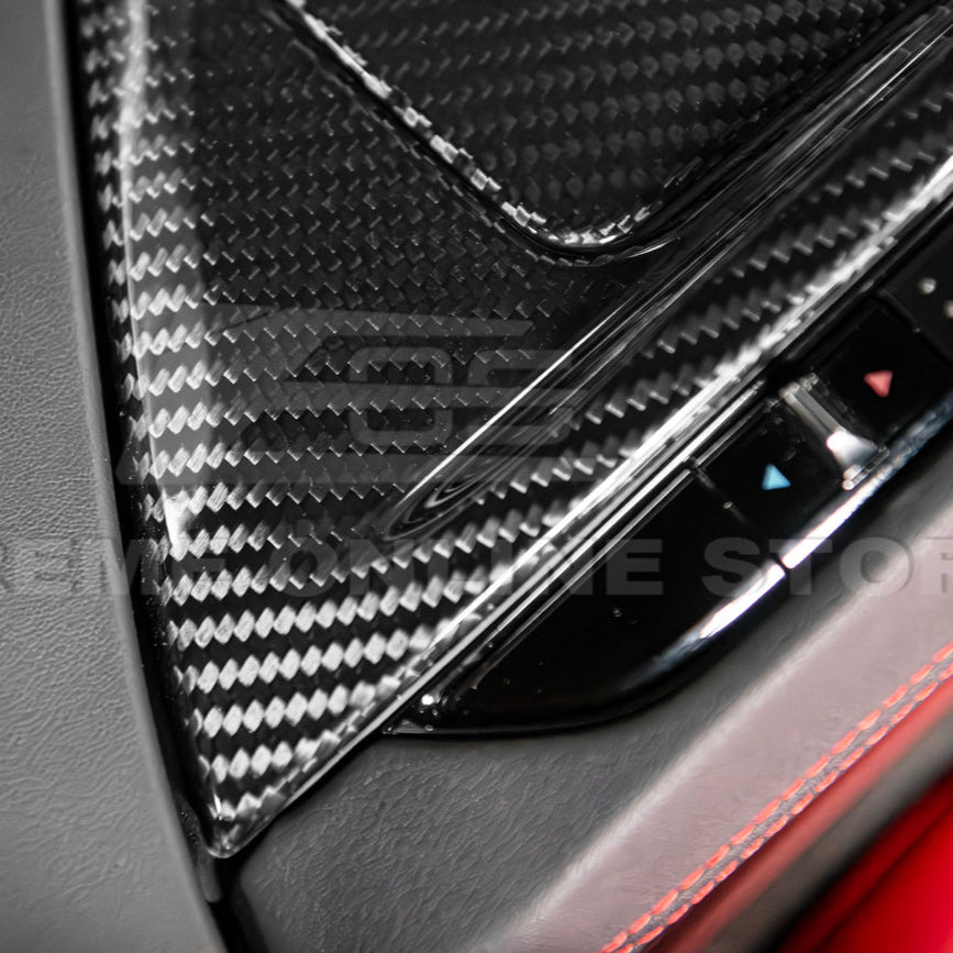 Corvette C8 DRY CARBON FIBER Center Console w/ Switch Trim Cover