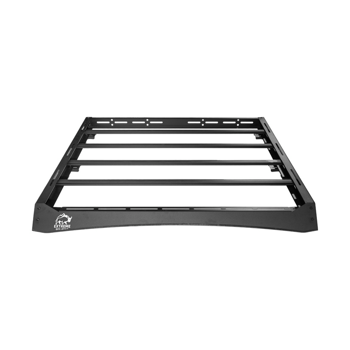 2018-Up Jeep Wrangler | Carbon Steel Black Half-Length Roof Cargo Rack Ladder