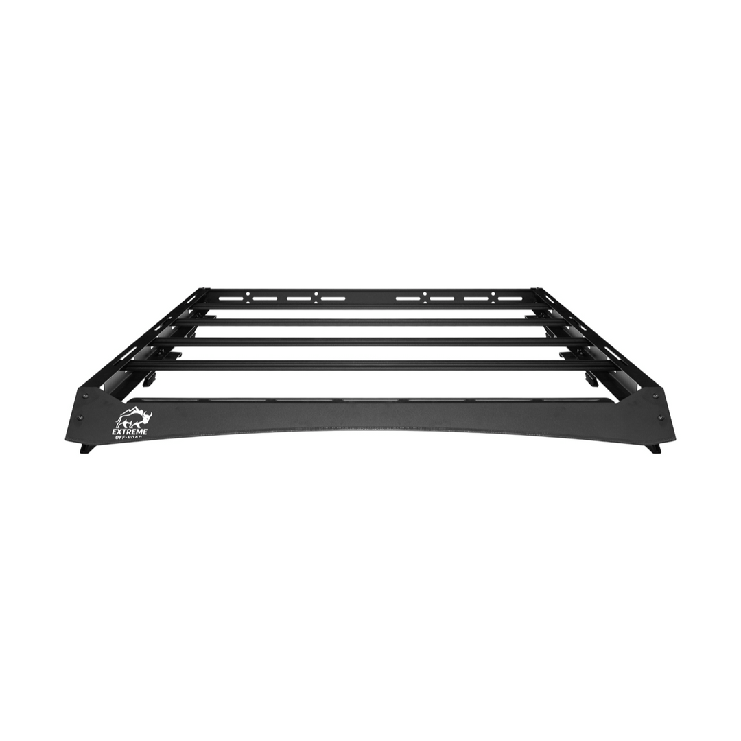 2018-Up Jeep Wrangler | Carbon Steel Black Half-Length Roof Cargo Rack Ladder