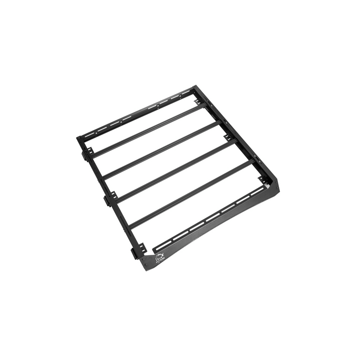 2018-Up Jeep Wrangler | Carbon Steel Black Half-Length Roof Cargo Rack Ladder