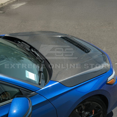 2022-Up Honda Civic Type-R Package Carbon Fiber Front Vented hood