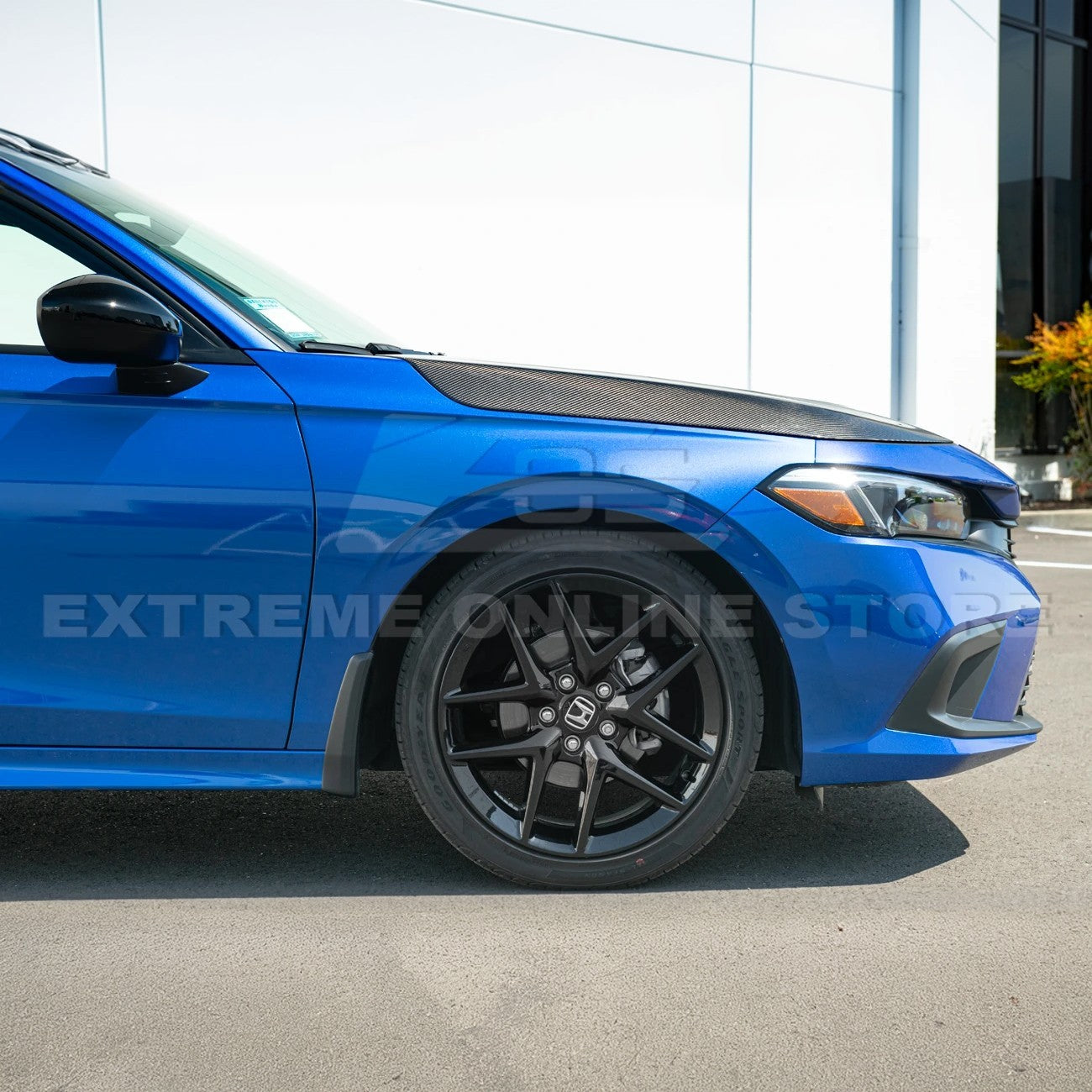 2022-Up Honda Civic Type-R Package Carbon Fiber Front Vented hood