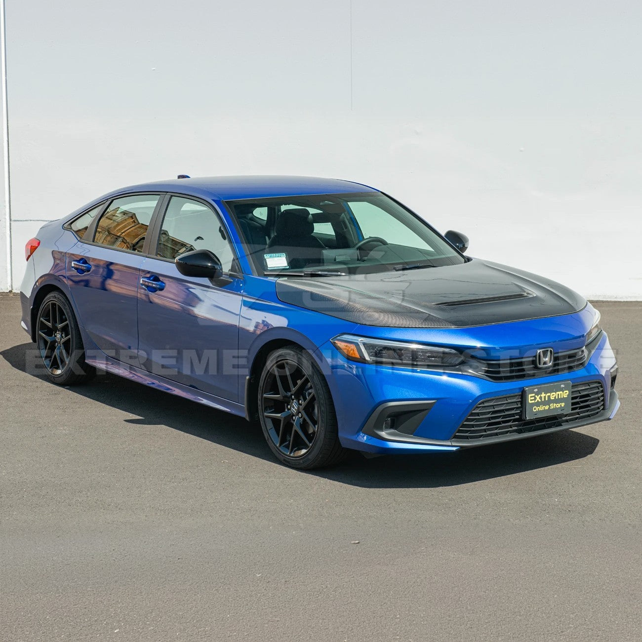 2022-Up Honda Civic Type-R Package Carbon Fiber Front Vented hood