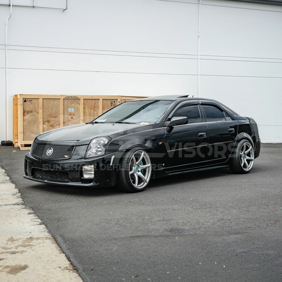 2003-08 Cadillac CTS Smoke Tinted Side Vent Window Rain Deflectors