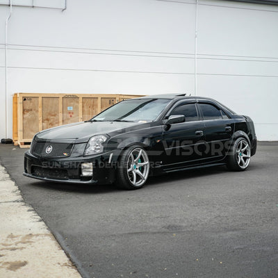 2003-08 Cadillac CTS Smoke Tinted Side Vent Window Rain Deflectors