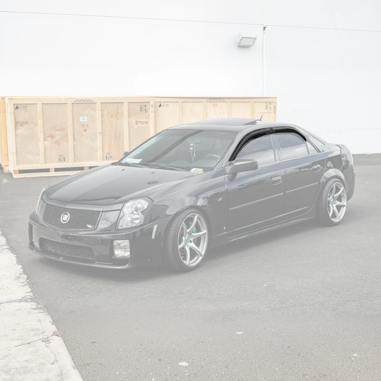 2003-08 Cadillac CTS Smoke Tinted Side Vent Window Rain Deflectors