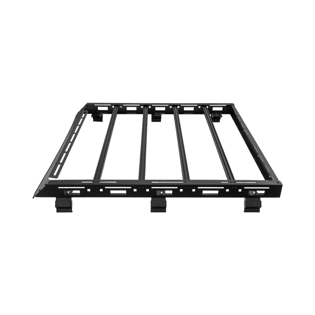 2018-Up Jeep Wrangler | Carbon Steel Black Half-Length Roof Cargo Rack Ladder