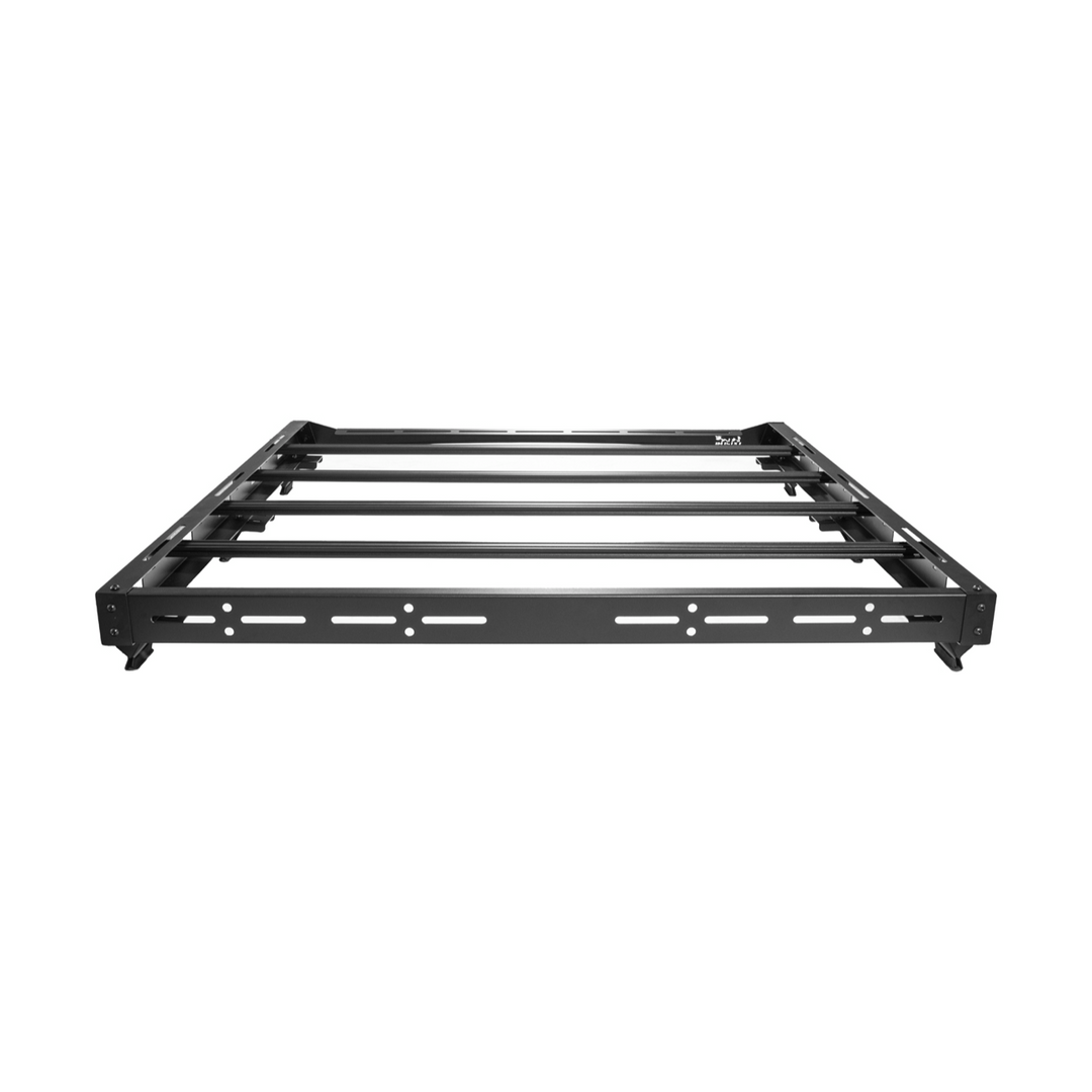 2018-Up Jeep Wrangler | Carbon Steel Black Half-Length Roof Cargo Rack Ladder
