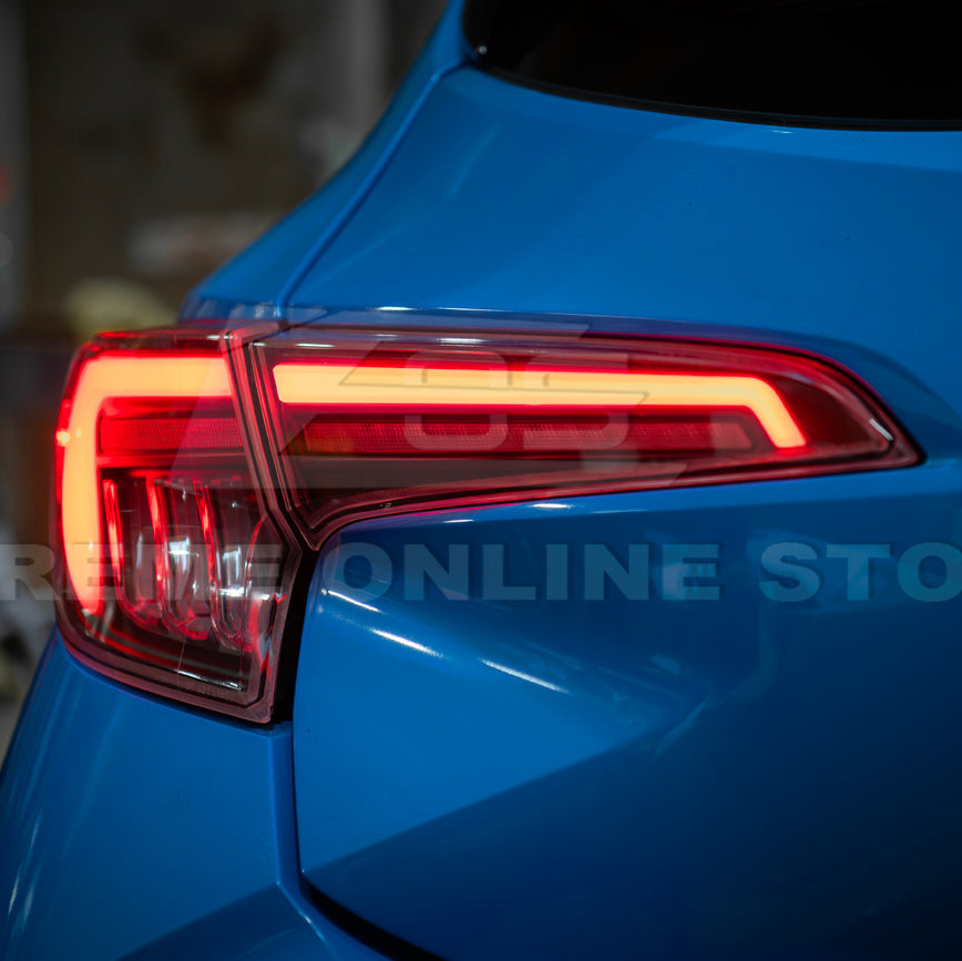 2019-Up Corolla Hatchback GR Sequential Signal LED Clear Rear Taillights
