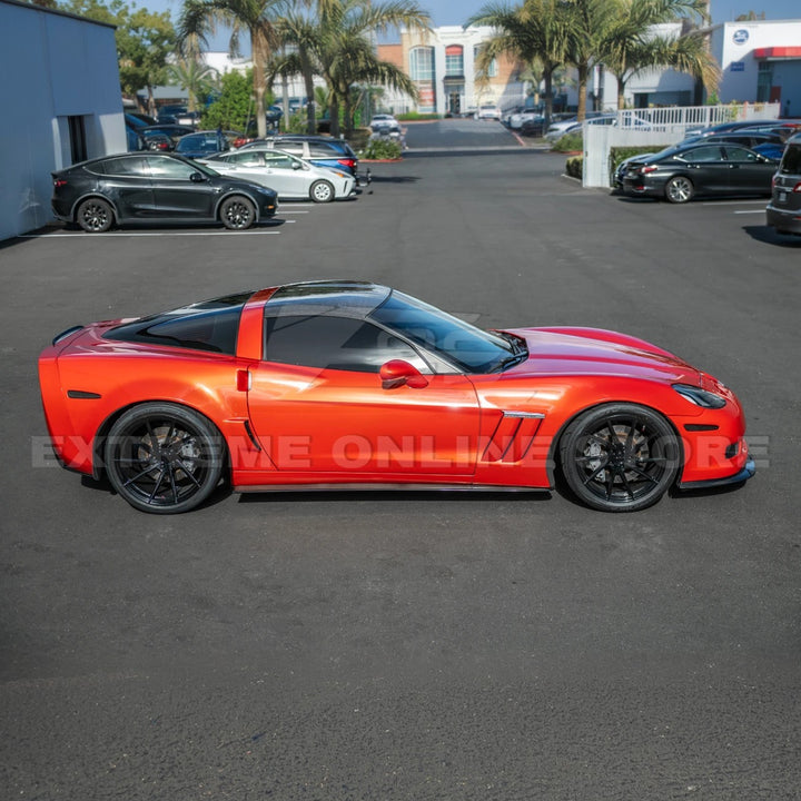 Corvette C6 Grand Sport / Z06 Front Splitter Lip &amp; Side Skirts Rocker Panels