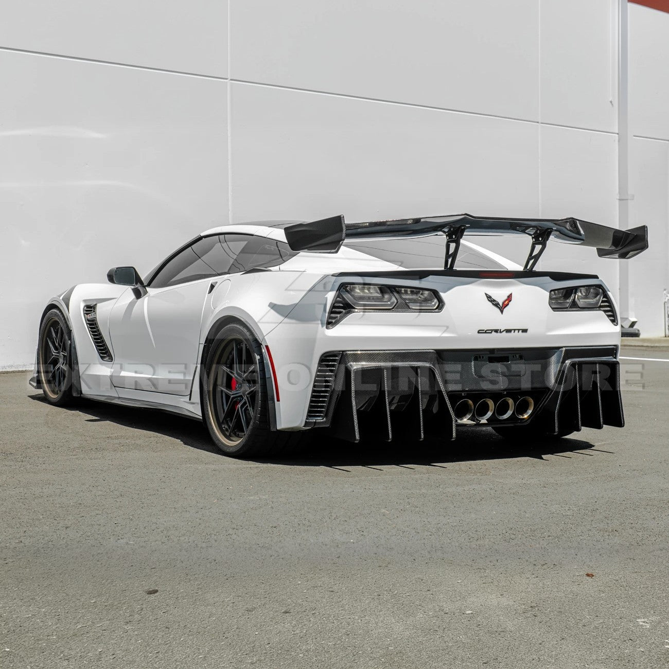 Corvette C7 ZR1 ZTK Conversion Extended Rear Spoiler High Wing