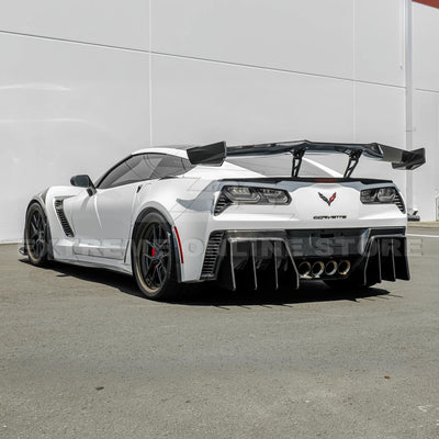 Corvette C7 ZR1 ZTK Conversion Extended Rear Spoiler High Wing