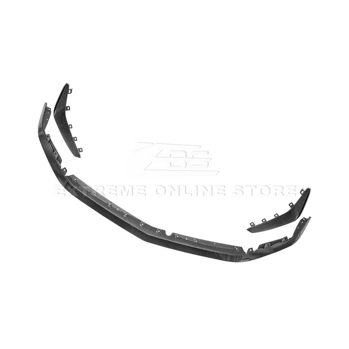 2020-Up Cadillac CT4-V Blackwing Front Lip Splitter &amp; Carnards