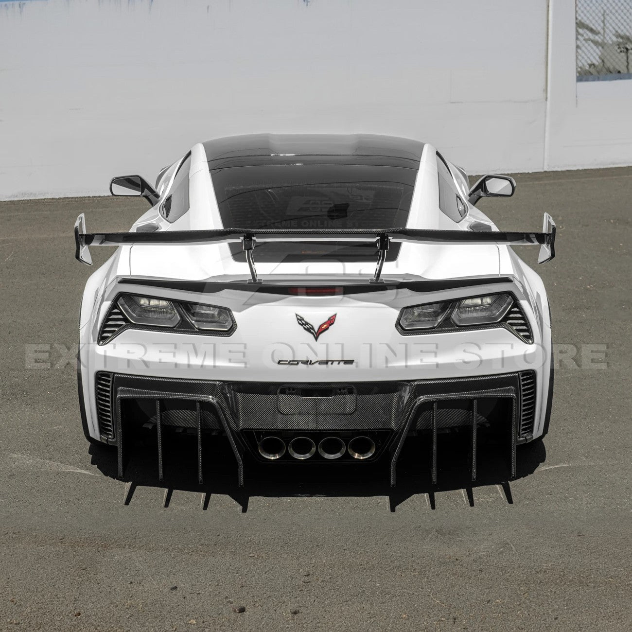 Corvette C7 ZR1 ZTK Conversion Extended Rear Spoiler High Wing
