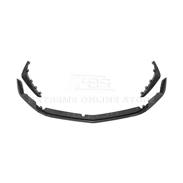 2020-Up Cadillac CT4-V Blackwing Front Lip Splitter &amp; Carnards