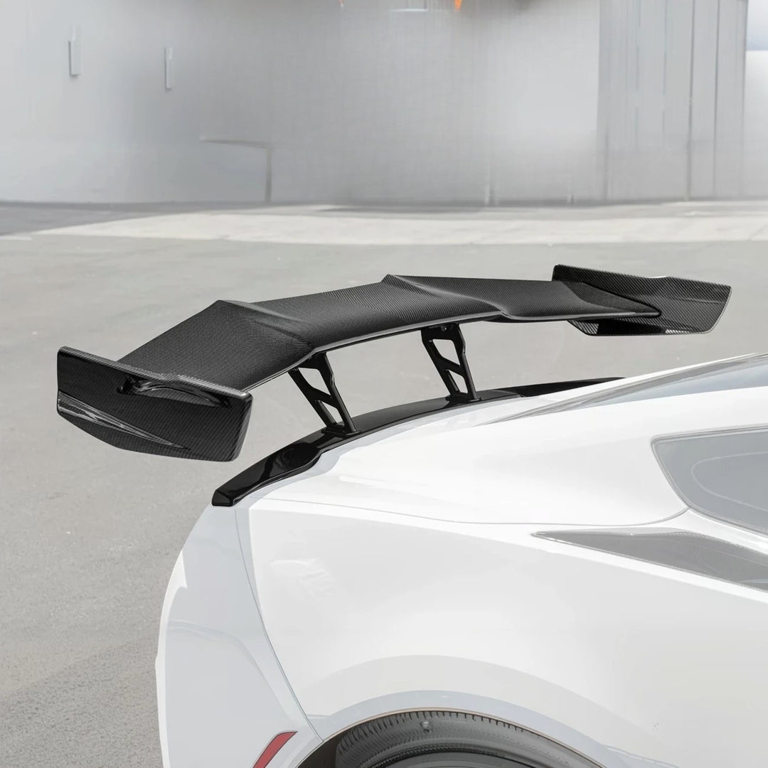 【HI FI FNK】(W) Tail Span Top Corvette C7 ZTK Extended Conversion High Wing Rear Spoiler