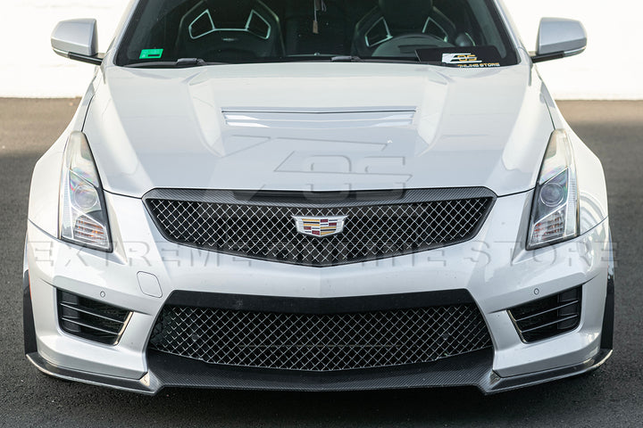 2016-19 Cadillac ATS-V Track Package Dry carbon Fiber Front Lip &amp; Side Wheel Arch