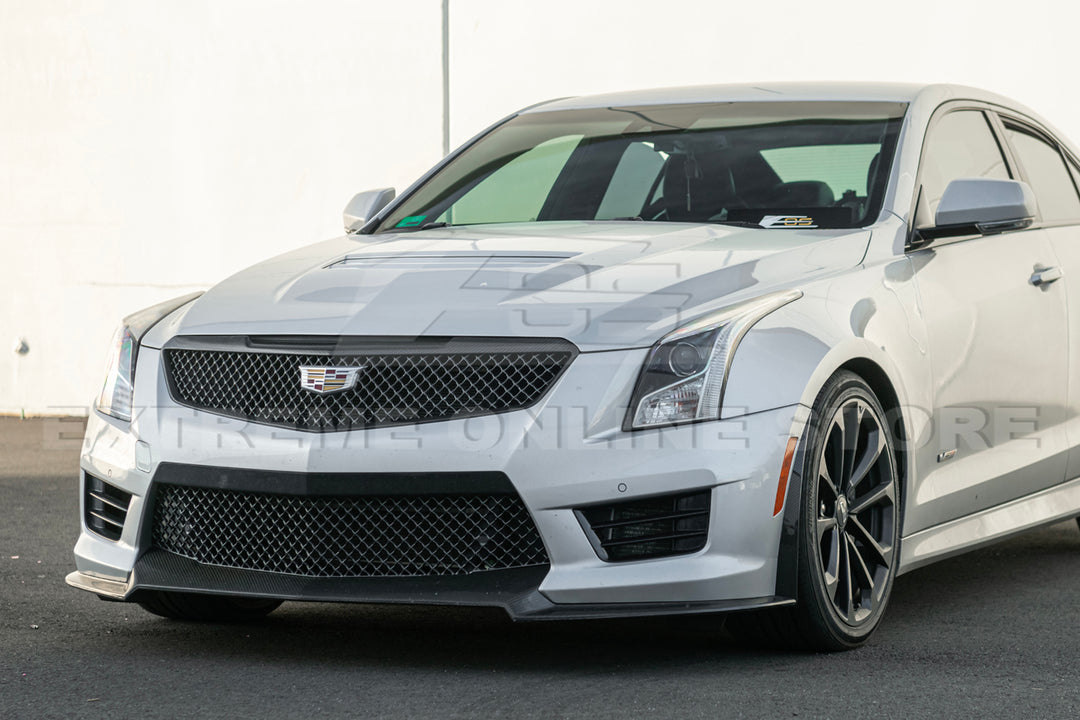 2016-19 Cadillac ATS-V Track Package Dry carbon Fiber Front Lip &amp; Side Wheel Arch