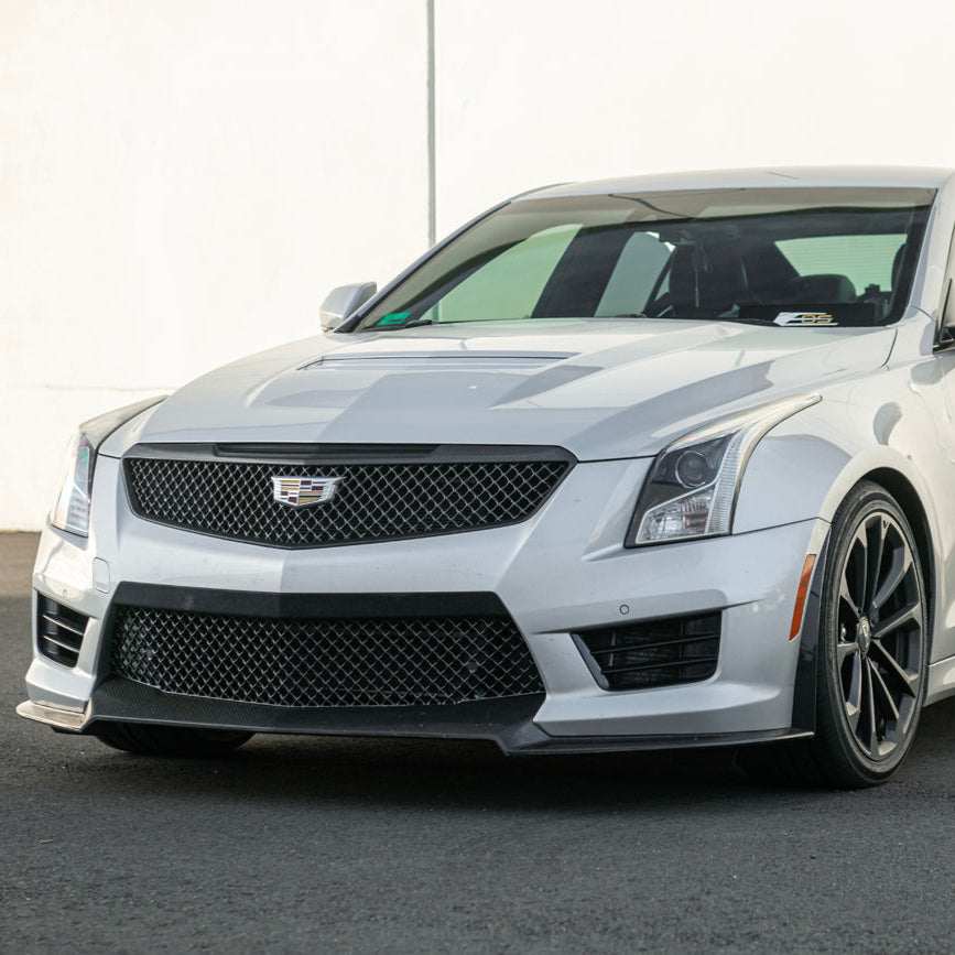 2016-19 Cadillac ATS-V Track Package Dry carbon Fiber Front Lip &amp; Side Wheel Arch