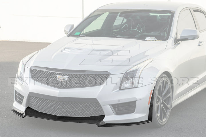 2016-19 Cadillac ATS-V Track Package Dry carbon Fiber Front Lip &amp; Side Wheel Arch