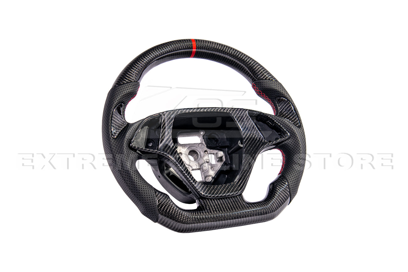 Corvette C7 Carbon Fiber Steering Wheel W/ Button Cover