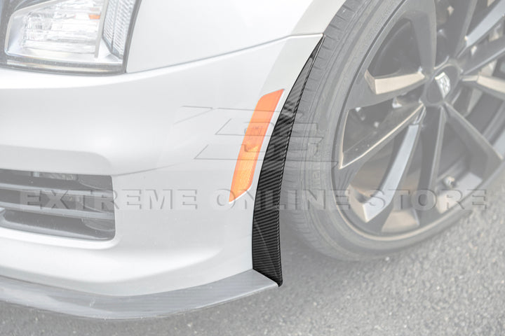 2016-19 Cadillac ATS-V Track Package Dry carbon Fiber Front Lip &amp; Side Wheel Arch
