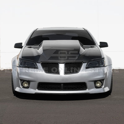 2008-09 Pontiac G8 CARBON FIBER Replacement Front Bumper Cowl Hood Cover