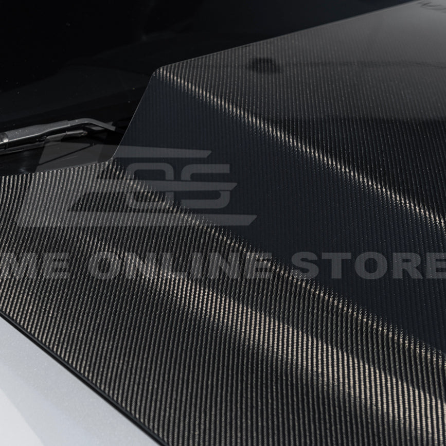 2008-09 Pontiac G8 CARBON FIBER Replacement Front Bumper Cowl Hood Cover