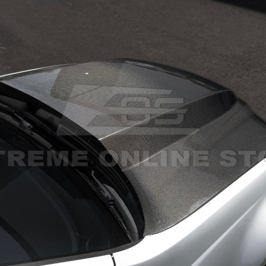 2008-09 Pontiac G8 CARBON FIBER Replacement Front Bumper Cowl Hood Cover