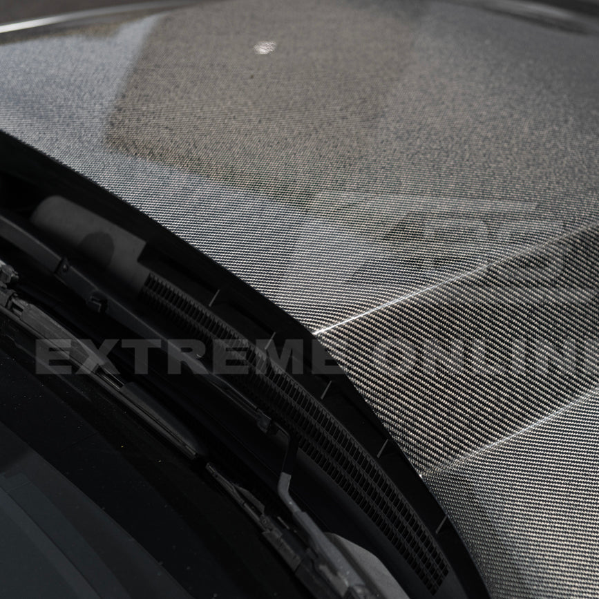 2008-09 Pontiac G8 CARBON FIBER Replacement Front Bumper Cowl Hood Cover