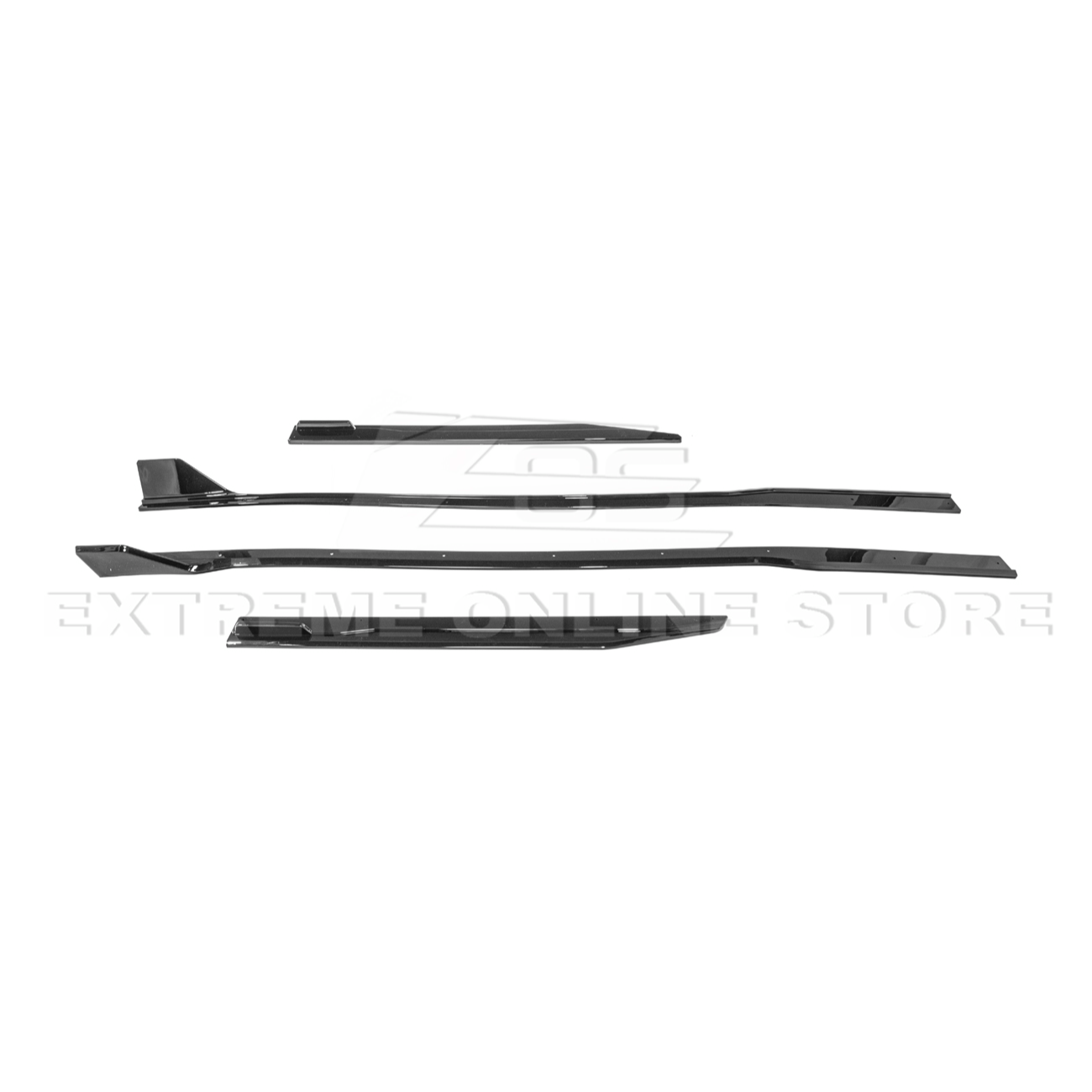 2024-Up Ford Mustang GT500 Style Add-On Side Skirts Extension