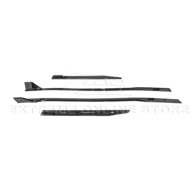 2024-Up Ford Mustang GT500 Style Add-On Side Skirts Extension