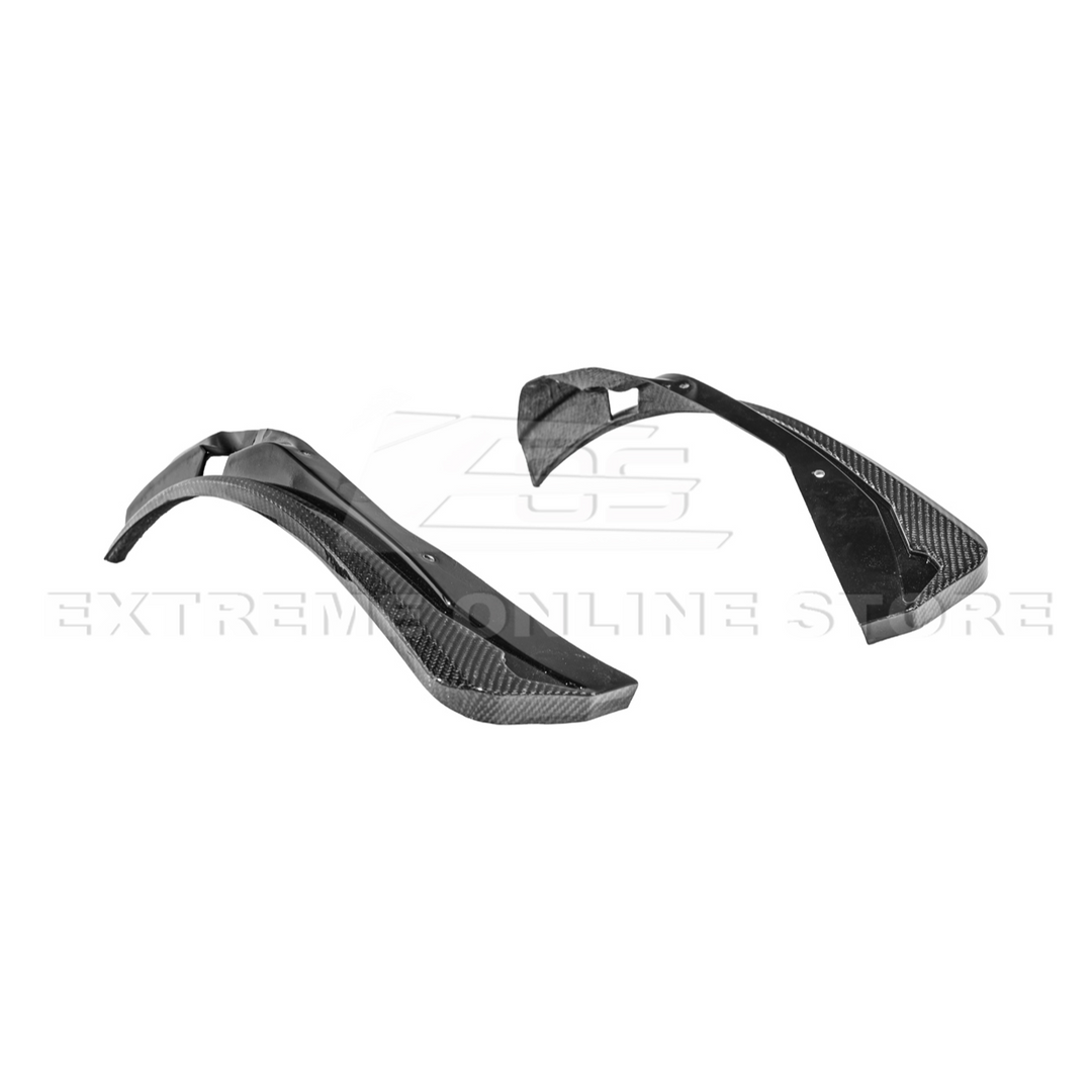 2016-19 Cadillac CTS-V | DRY CARBON FIBER Front and Rear Mud Flaps Splash Guard