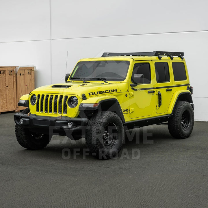 2018-Up Jeep Wrangler JL Carbon Steel Black Top Roof Cargo Rack