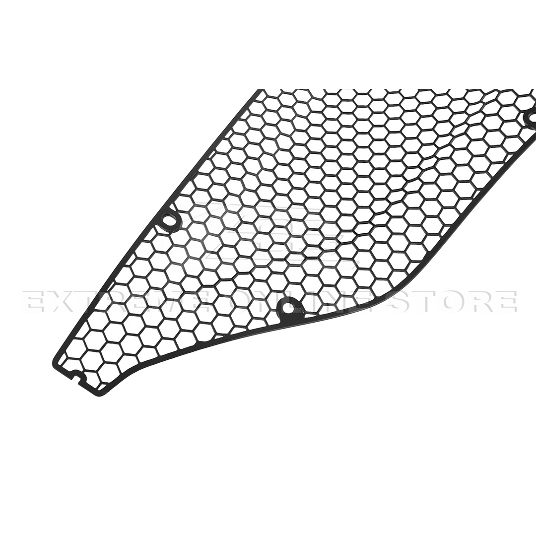Corvette C8 Z06 Aluminum Black Rear Side Intake Mesh Grille Inserts