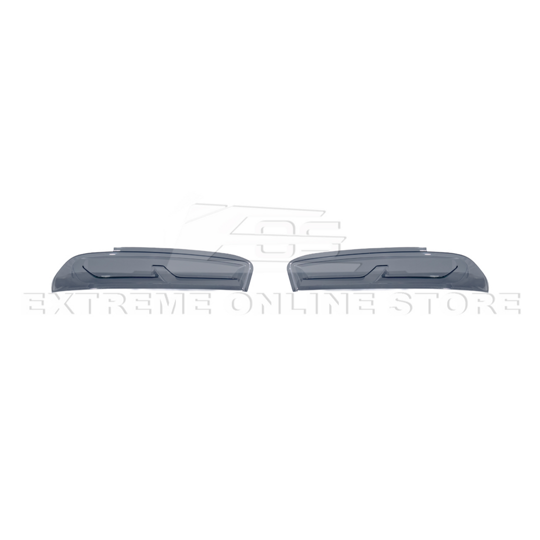 2016-18 Chevrolet Camaro SMOKE TINTED Rear Tail Light Trim Bezel Cover Pair