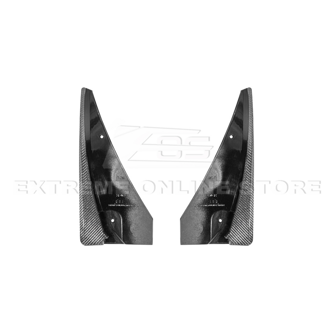 2016-19 Cadillac CTS-V DRY CARBON FIBER Front Mud Flaps Splash Guard