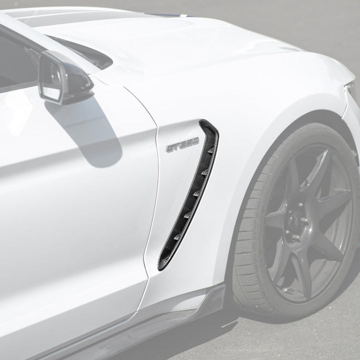 2015-20 Ford Mustang DRY Carbon Fiber Front Side Fender Vent Cover