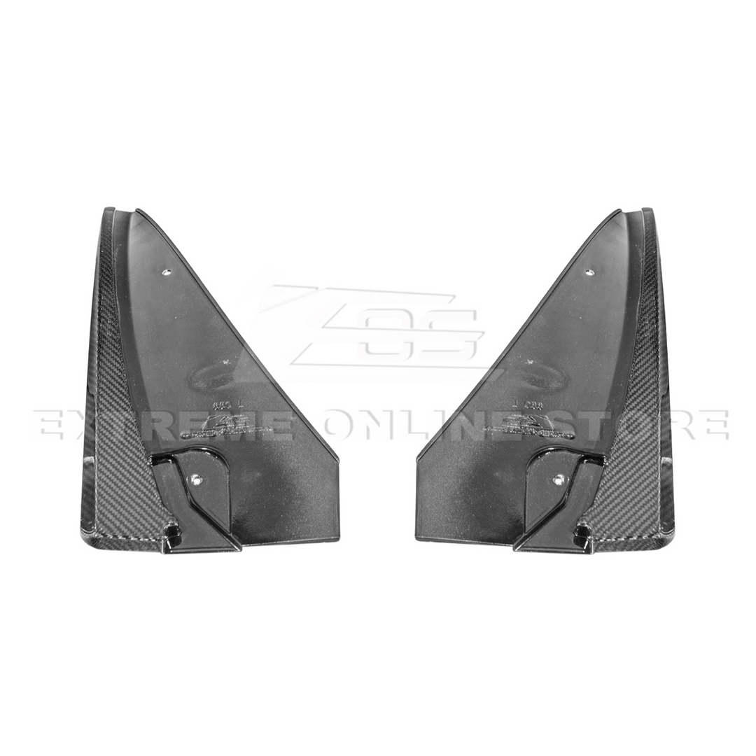 2016-19 Cadillac CTS-V | DRY CARBON FIBER Front and Rear Mud Flaps Splash Guard