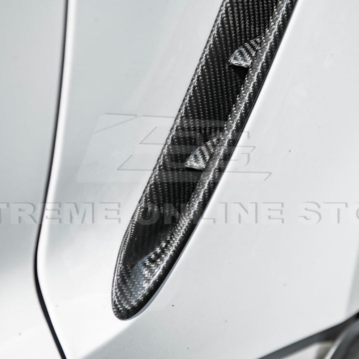 2015-20 Ford Mustang DRY Carbon Fiber Front Side Fender Vent Cover