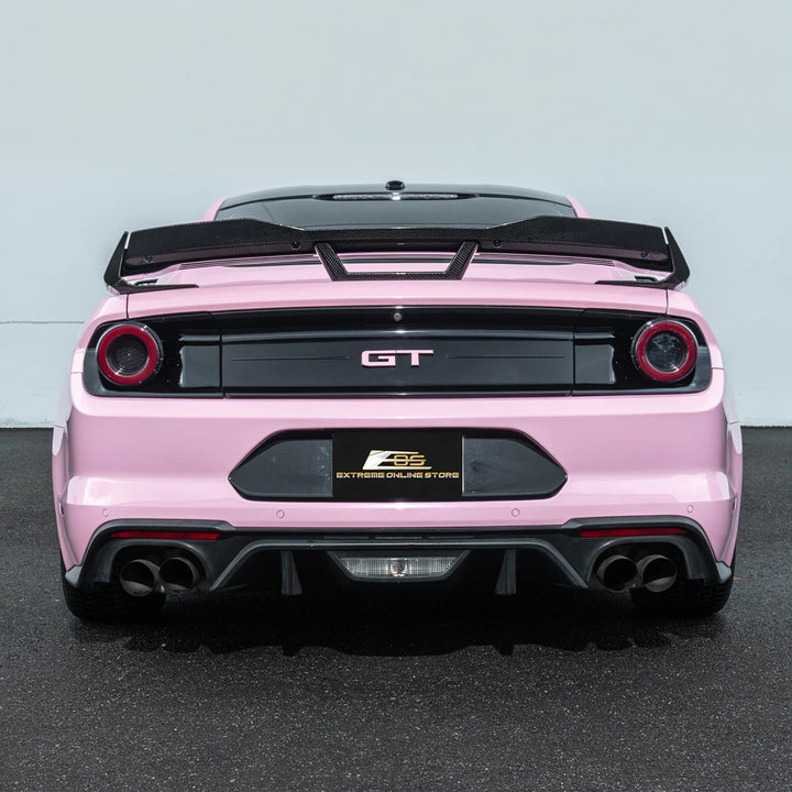 2015-2023 Mustang | Dark Horse Style Carbon Fiber Rear Wickerbill Spoiler