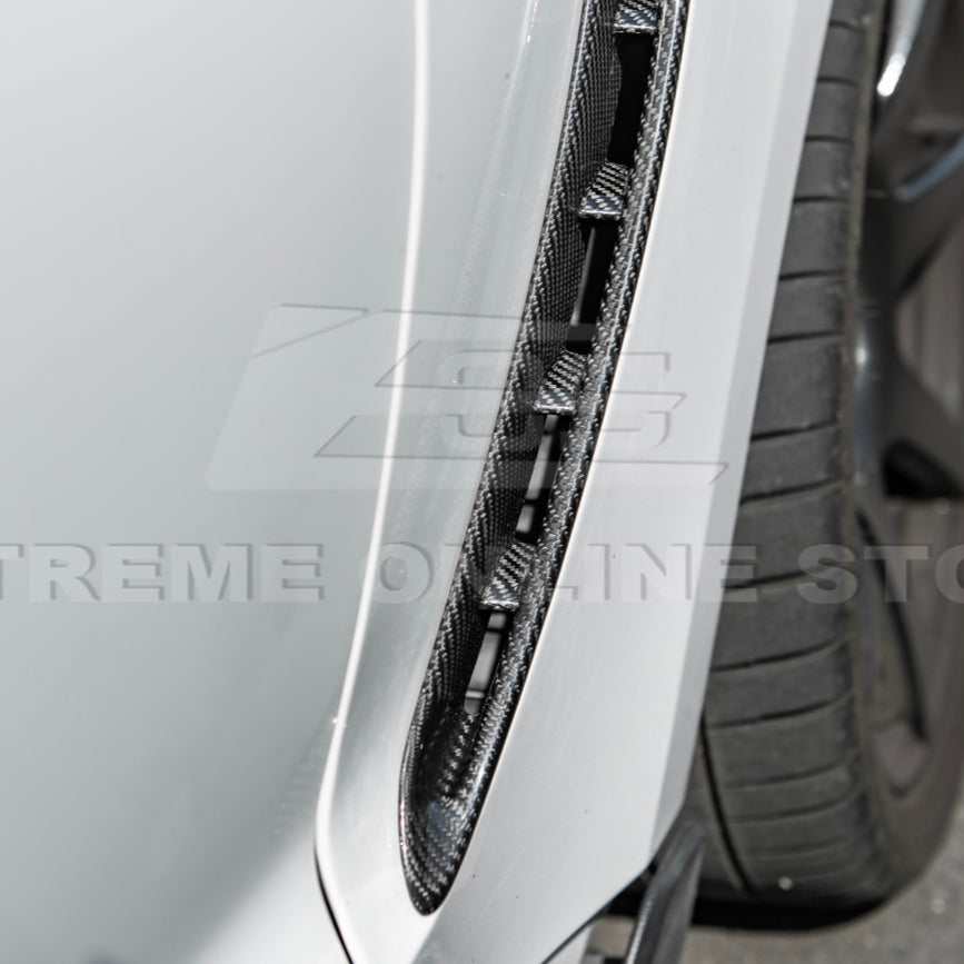 2015-20 Ford Mustang DRY Carbon Fiber Front Side Fender Vent Cover