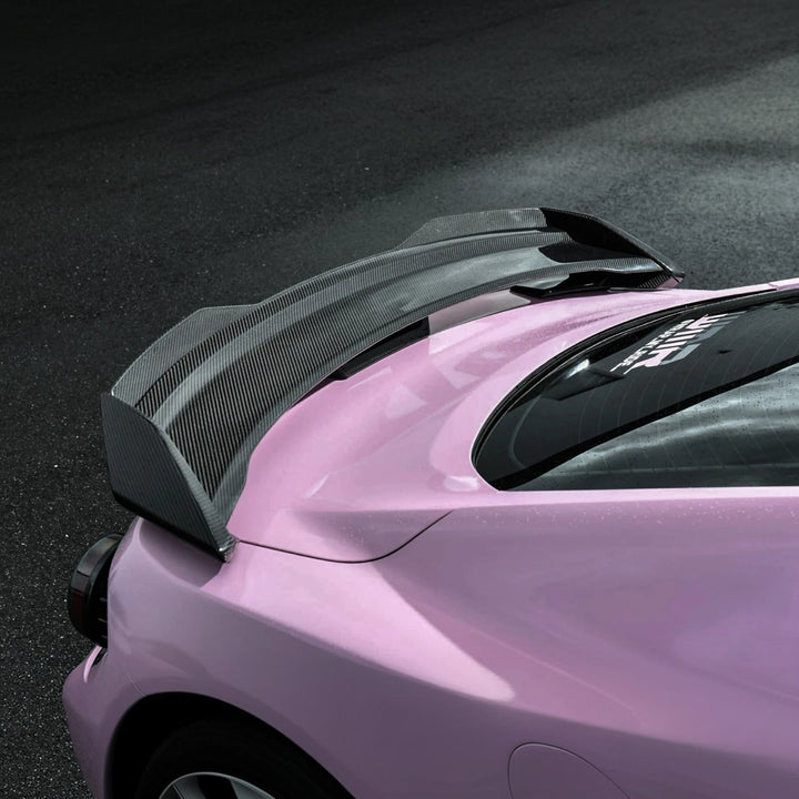 2015-2023 Mustang | Dark Horse Style Carbon Fiber Rear Wickerbill Spoiler