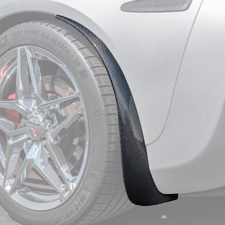 Chevrolet Corvette C6 Base Rear Splash Guards Mud Flaps