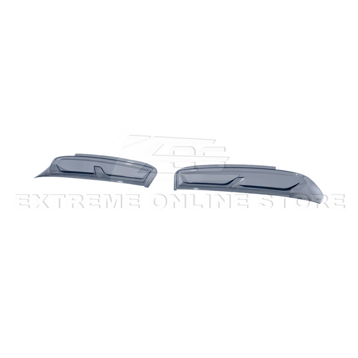2016-18 Chevrolet Camaro SMOKE TINTED Rear Tail Light Trim Bezel Cover Pair