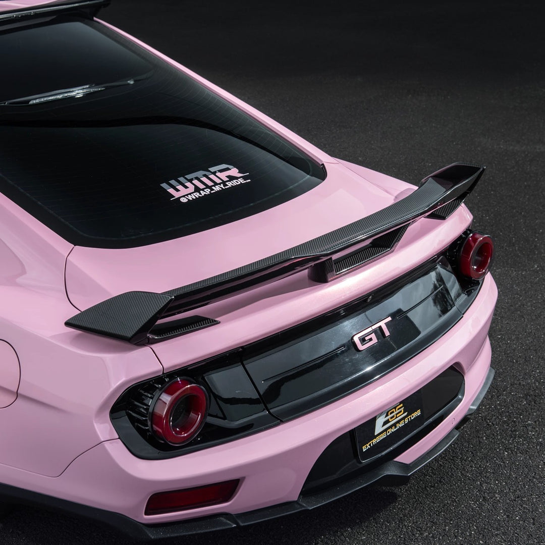 2015-2023 Mustang | Dark Horse Style Carbon Fiber Rear Wickerbill Spoiler