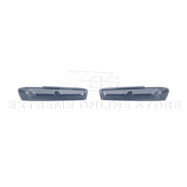 2016-18 Chevrolet Camaro SMOKE TINTED Rear Tail Light Trim Bezel Cover Pair